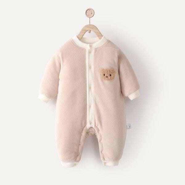 Cozy Baby Outfit, Fleece Lined Jumpsuit, Infant Winter Apparel - available at Sparq Mart