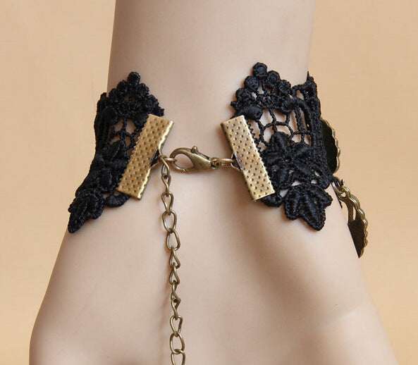 Exquisite and Elegant, Online Store, Wholesale Vintage Black Lace Bracelet - available at Sparq Mart