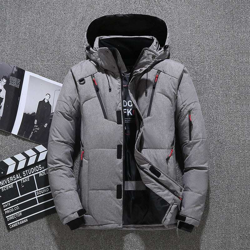 detachable jacket, thick hooded coats, winter men jacket - available at Sparq Mart