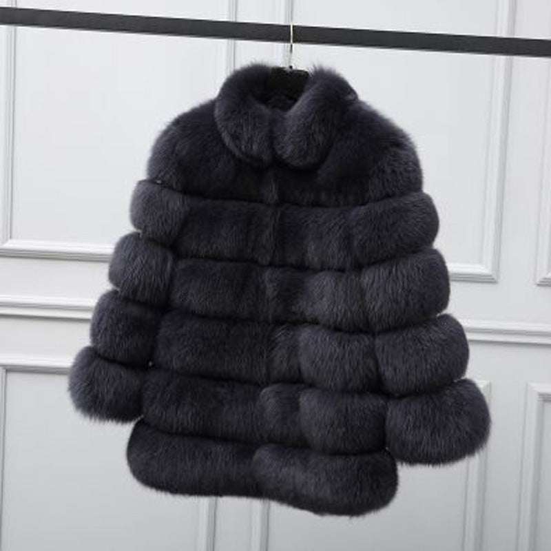 long fur coat, luxury fur coat, Winter women's fur coat - available at Sparq Mart