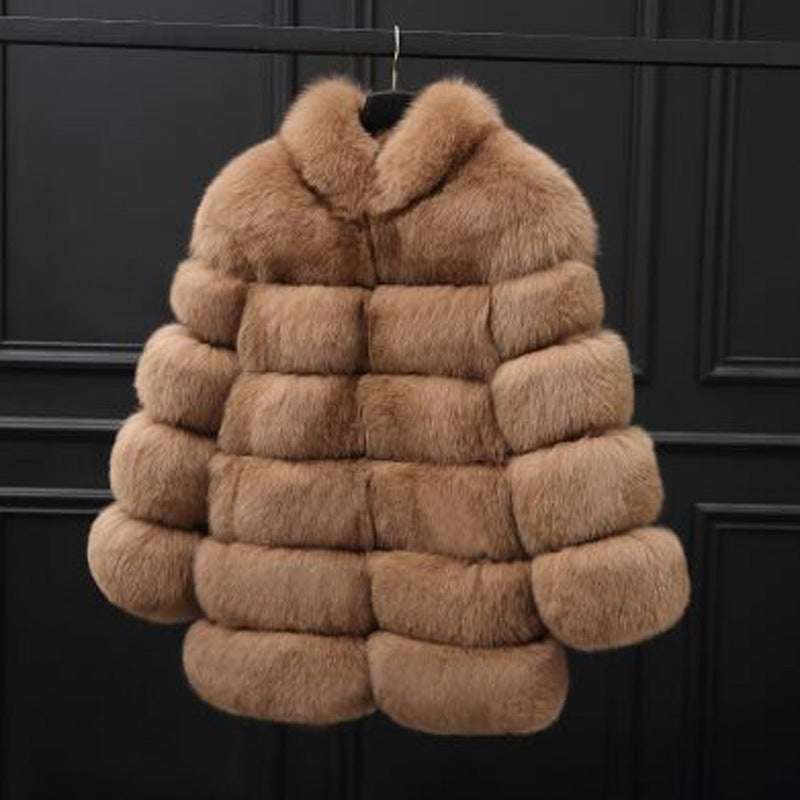 long fur coat, luxury fur coat, Winter women's fur coat - available at Sparq Mart