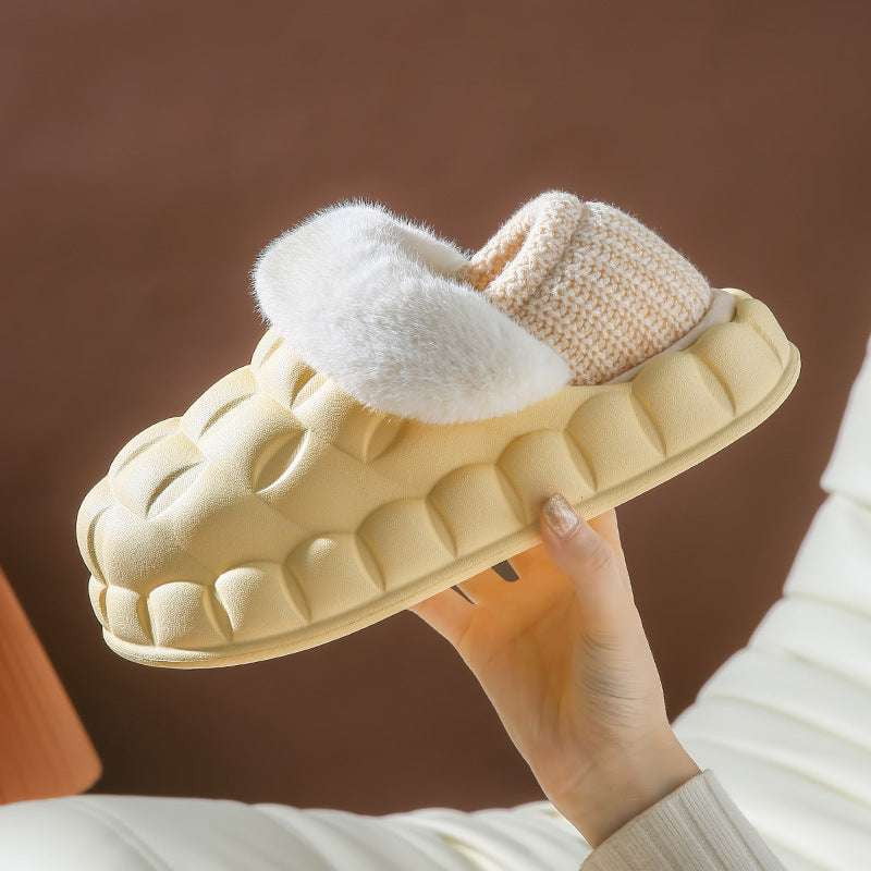 Foldable Heel Slippers, Indoor Bubble Shoes, Women Warm Slippers - available at Sparq Mart