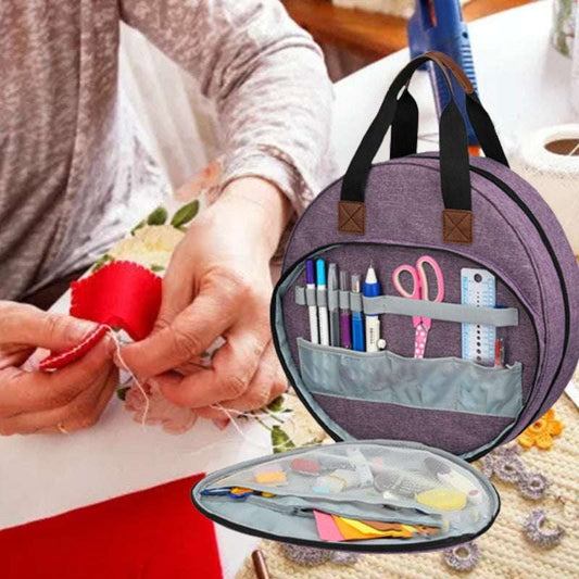 Embroidery Storage Tote, Needlework Tool Carrier, Women's Organizer Bag - available at Sparq Mart