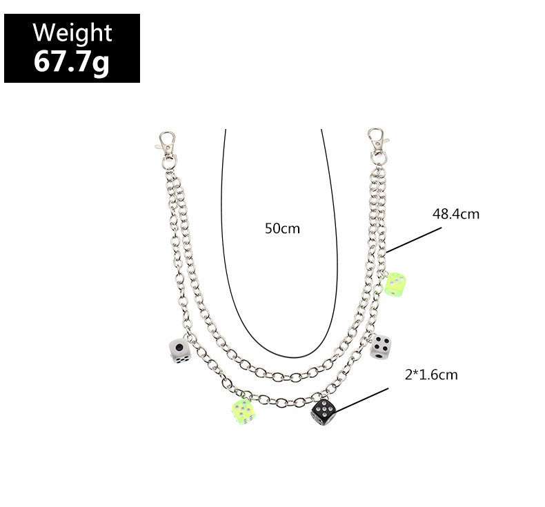 Multilayer Chain Accessory, Mushroom Body Chain, Resin Love Jewelry - available at Sparq Mart